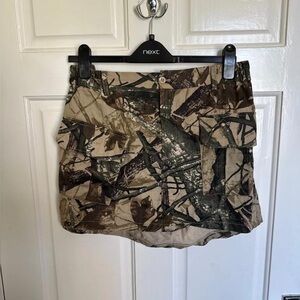 Next Brown Tan Bubble Mini Skirt